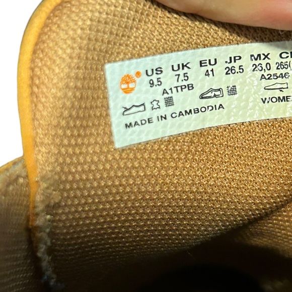 TIMBERLAND Women's Tan Genuine Leather Round Toe Comfortable Bootie-Size 9.5 - Picture 6 of 13